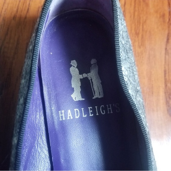 HADLEIGHS Tweed Monogram Slipper size 40.5 - Picture 7 of 10